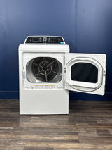 GE Profile - Profile 7.4 cu. ft. Smart Gas Dryer in White with Steam, Sanitize Cycle, and Sensor Dry, ENERGY STAR