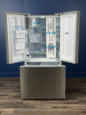 Frigidaire - Gallery 36 in. 28 cu. ft. Standard Depth French Door Refrigerator in Smudge-Proof Stainless Steel with Dual Ice Maker