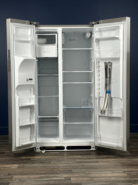 Frigidaire - 36 in. 26 cu. ft. Standard Depth Side by Side Refrigerator in Stainless Steel