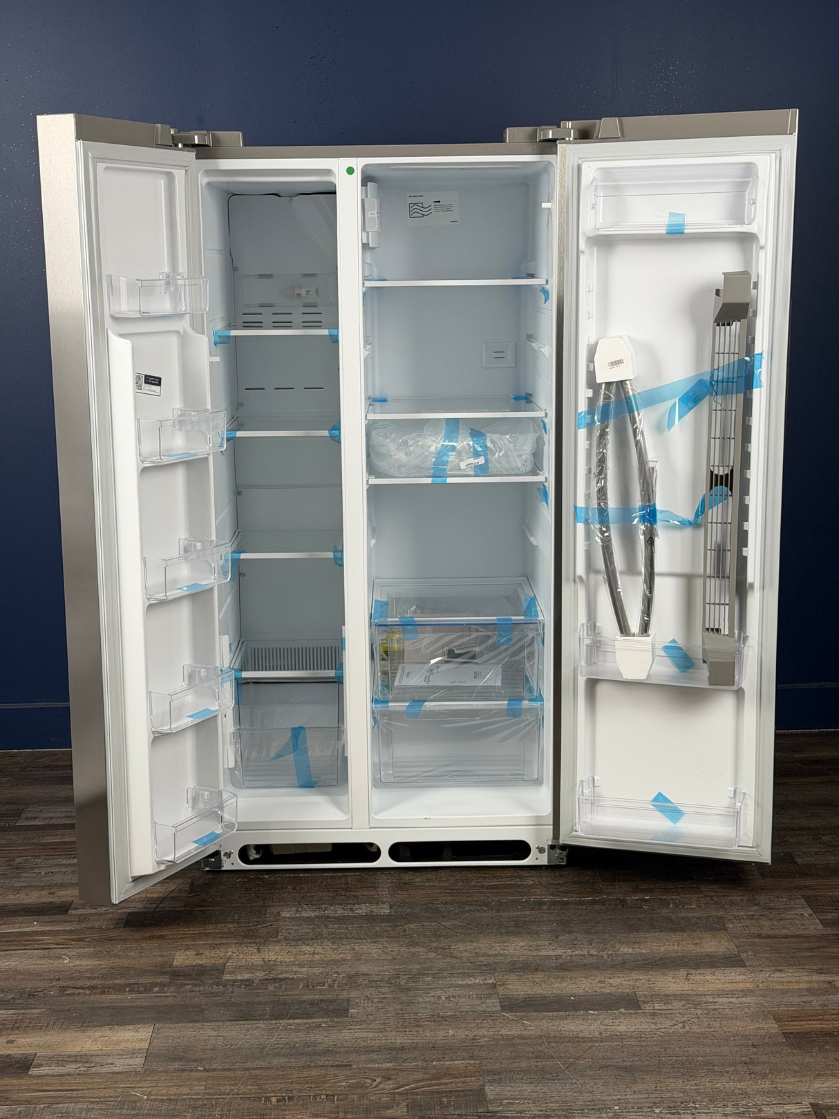 Frigidaire - 36 in. 26 cu. ft. Standard Depth Side-by-Side Refrigerator in Stainless Steel with CrispSeal Crispers