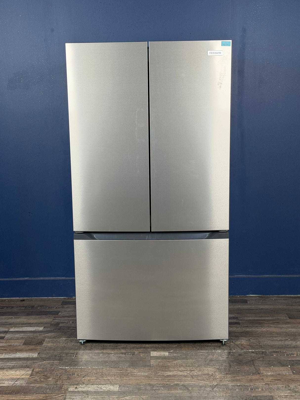 Frigidaire - 35 in. 20 cu. ft. Counter-Depth French Door Refrigerator in Stainless Steel Look with CrispSeal Crispers