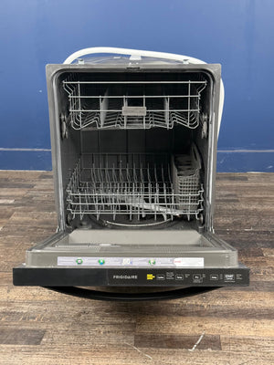 Frigidaire - 24 in Top Control Built In Tall Tub Dishwasher with Plastic Tub in Black with 4-cycles
