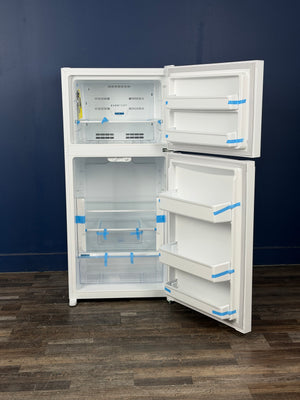 Frigidaire - 27.6 in. 14 cu. ft. Frost Free Top Freezer Refrigerator in White with EvenTemp Cooling System