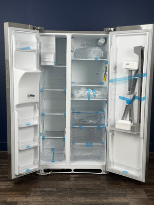 Frigidaire - 36.1 in. 22.3 cu. ft. Counter Depth Side-by-Side Refrigerator in Stainless Steel
