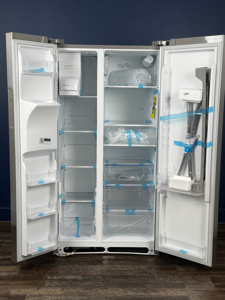 Frigidaire - 36.1 in. 22.3 cu. ft. Counter Depth Side-by-Side Refrigerator in Stainless Steel
