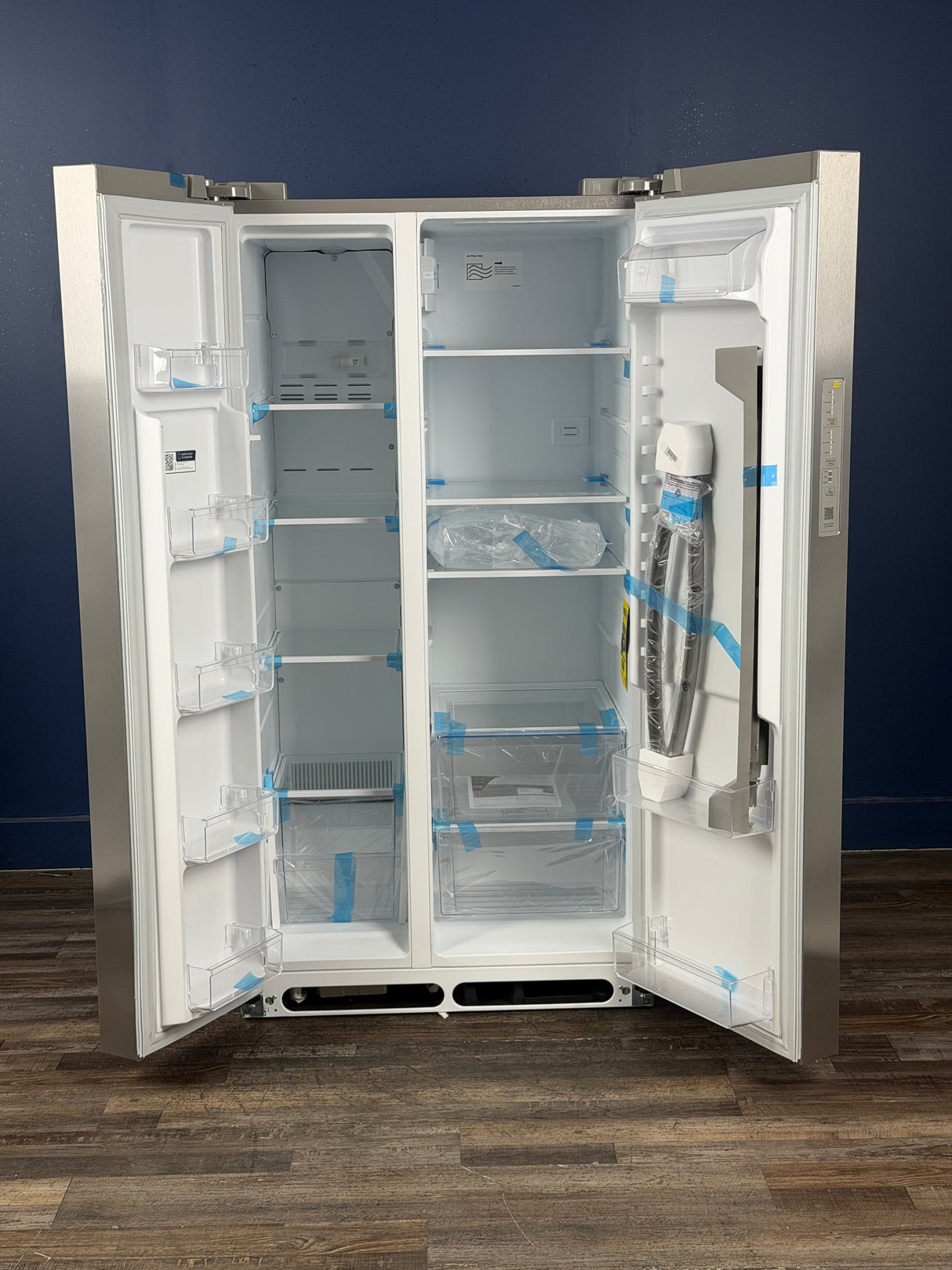 Frigidaire - 36 in. 26 cu. ft. Standard Depth Side-by-Side Refrigerator in Stainless Steel with CrispSeal Crispers