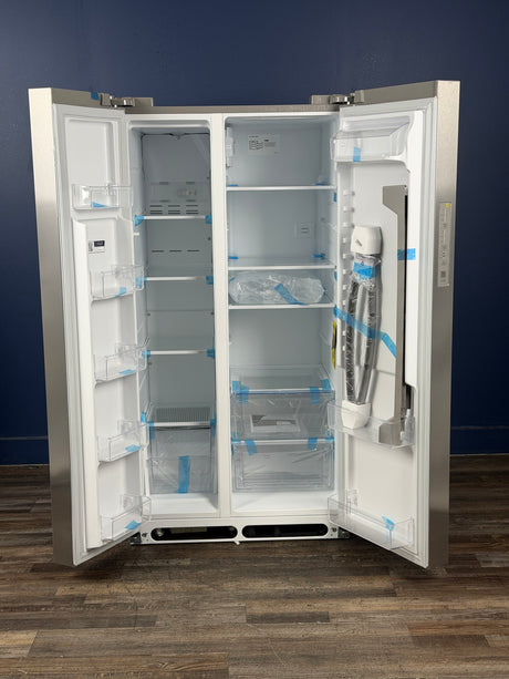 Frigidaire - 36 in. 26 cu. ft. Standard Depth Side-by-Side Refrigerator in Stainless Steel with CrispSeal Crispers