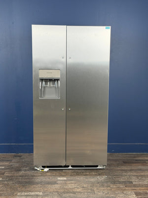 Frigidaire - 36.1 in. 22.3 cu. ft. Counter Depth Side-by-Side Refrigerator in Stainless Steel