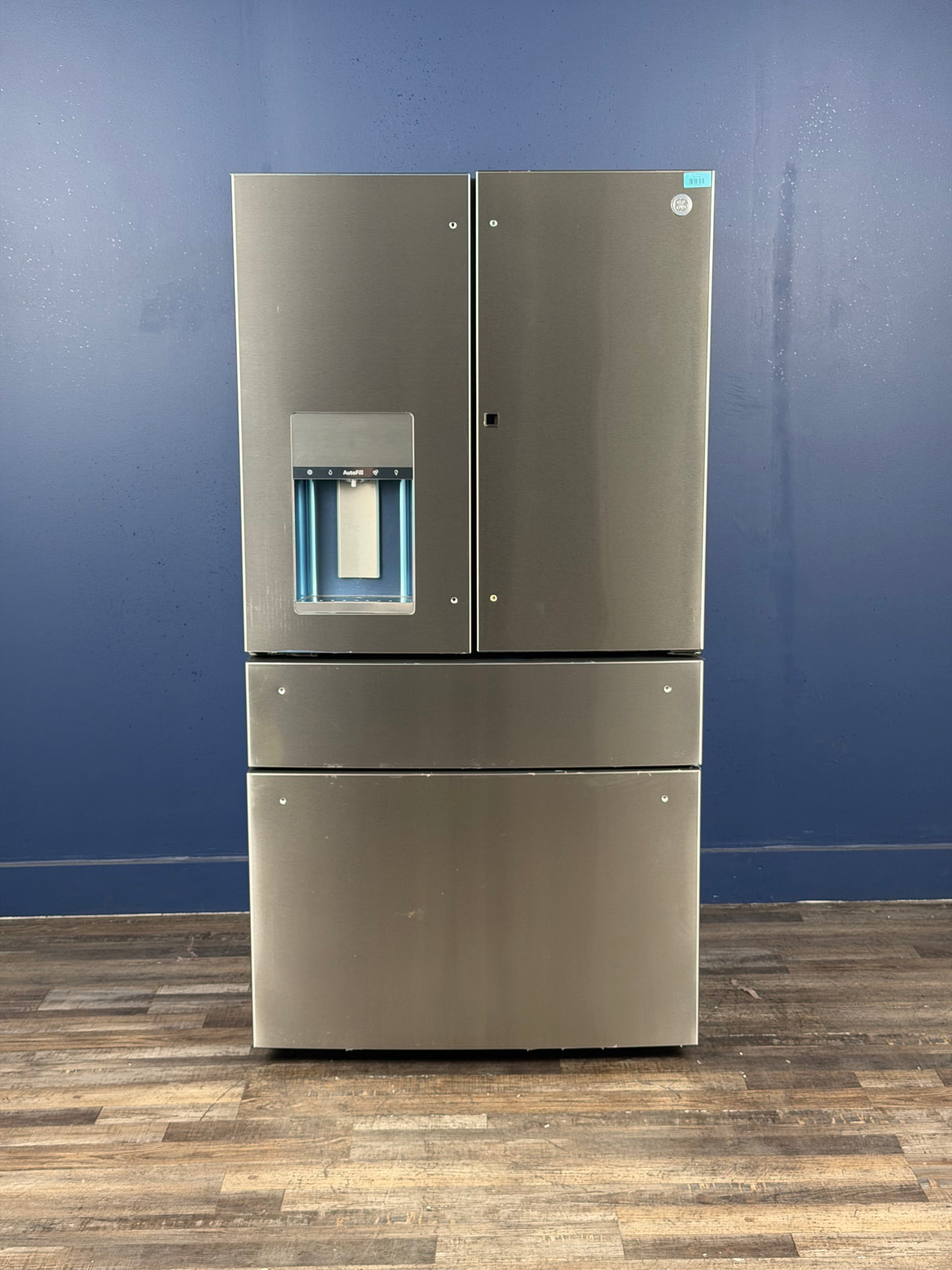 GE Profile - Profile 27.9 cu. ft. Smart 4-Door French Door Refrigerator with Door-in-Door in Fingerprint Resistant Stainless Steel