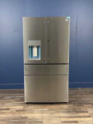 GE Profile - Profile 27.9 cu. ft. Smart 4-Door French Door Refrigerator with Door-in-Door in Fingerprint Resistant Stainless Steel