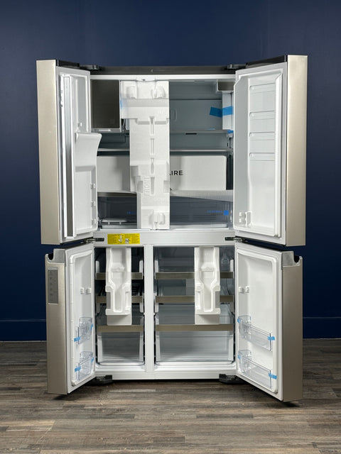 Frigidaire - Gallery 36 in. 22 cu. ft. Counter-Depth 4-Door Refrigerator in Smudge-Proof Stainless Steel, ENERGY STAR