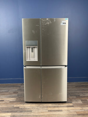 Frigidaire - Gallery 36 in. 22 cu. ft. Counter-Depth 4-Door Refrigerator in Smudge-Proof Stainless Steel, ENERGY STAR