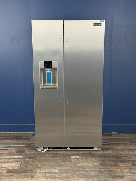 Frigidaire - Professional 36 in. 22.3 cu. ft. Counter Depth Side-by-Side Refrigerator in Smudge-Proof Stainless Steel