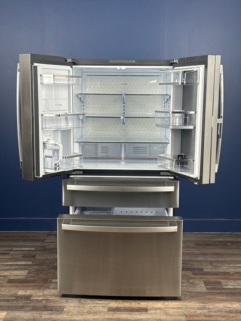 GE Profile - Profile 29 cu. ft. Smart 4-Door French-Door Refrigerator Stainless Steel w/Door in Door, Dual-Dispense AutoFill Pitcher