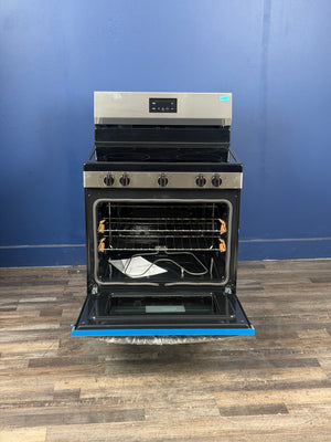 Frigidaire - 30 in. 5 Element Freestanding Electric Range in Stainless Steel with Dual Expandable Element and Quick Boil