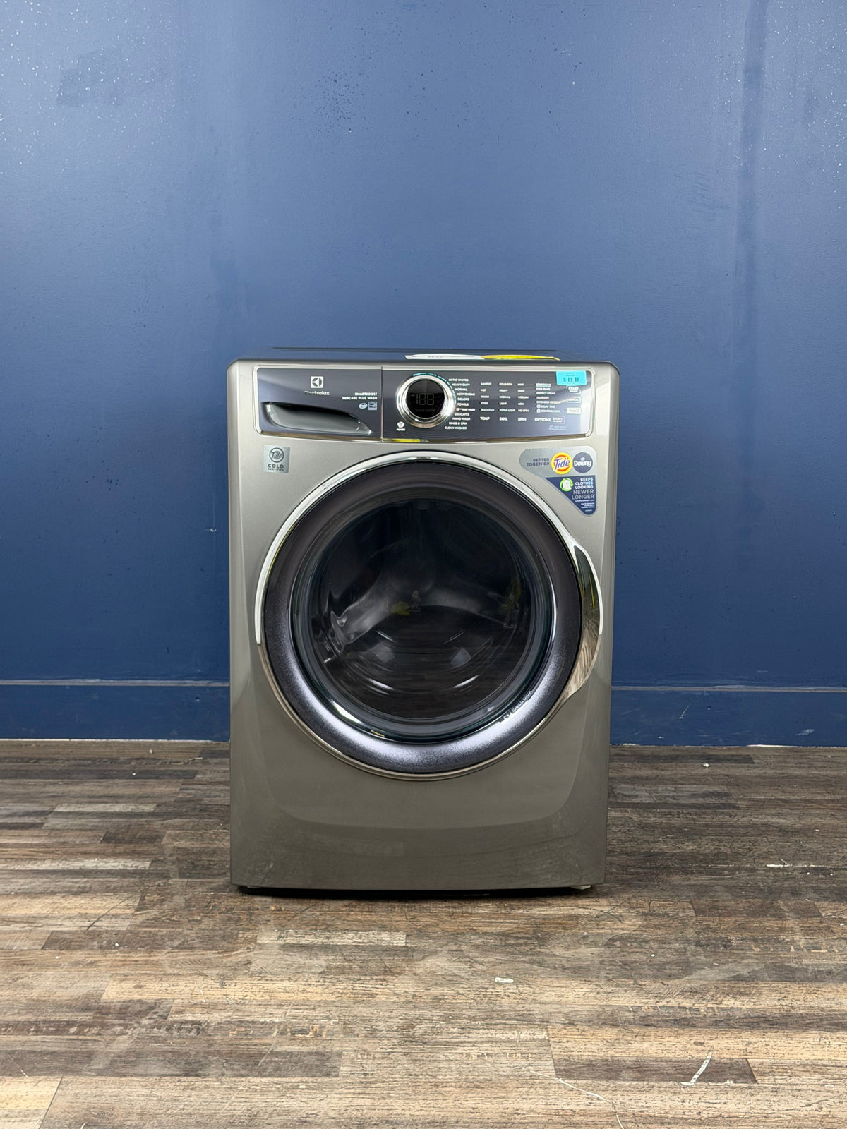 Electrolux - 4.5 cu. ft. Stackable Front Load Washer in Titanium with SmartBoost, Optic Whites, and Pure Rinse