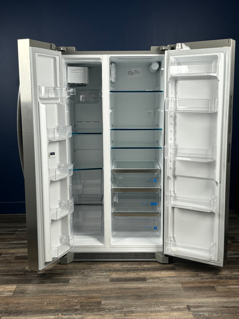 Frigidaire - Gallery 36 in. 26 cu. ft. Standard Depth Side-by-Side Refrigerator in Stainless Steel with Internal Water Dispenser