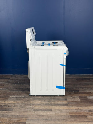 Frigidaire - 30 in 5 Burner Freestanding Gas Range in White with Quick Boil and Even Baking Technology
`