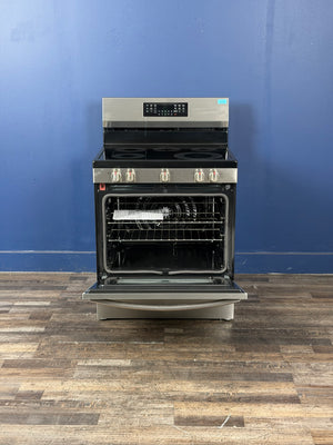 Frigidaire - Gallery 30 in 5 Element Freestanding Range w/ Total Convection and Air Fry , SmudgeProof Stainless