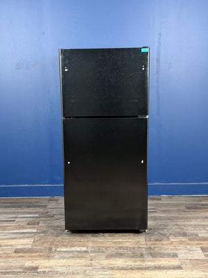 GE - 19.2 cu. ft. Top Freezer Refrigerator in Black, ENERGY STAR