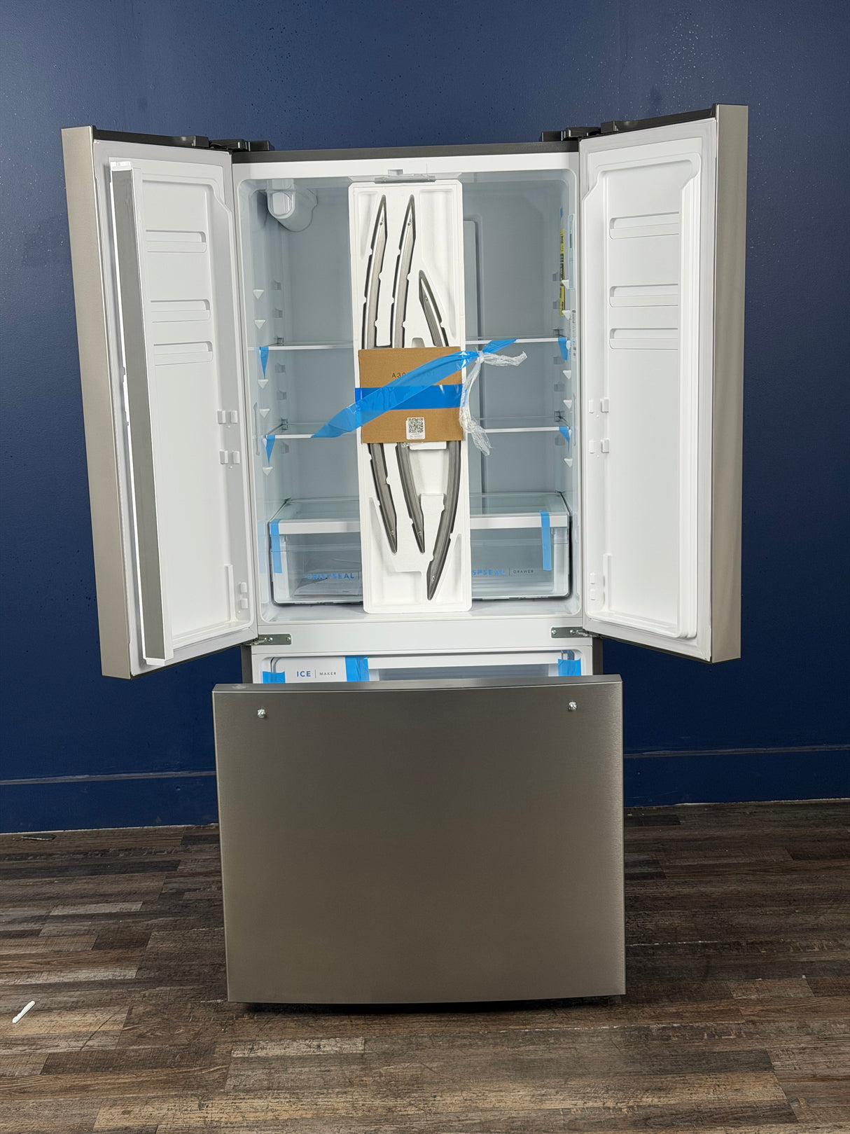Frigidaire - 31.5 in. 18 cu. ft. Counter Depth French Door Refrigerator in Fingerprint-Resistant Stainless Look
