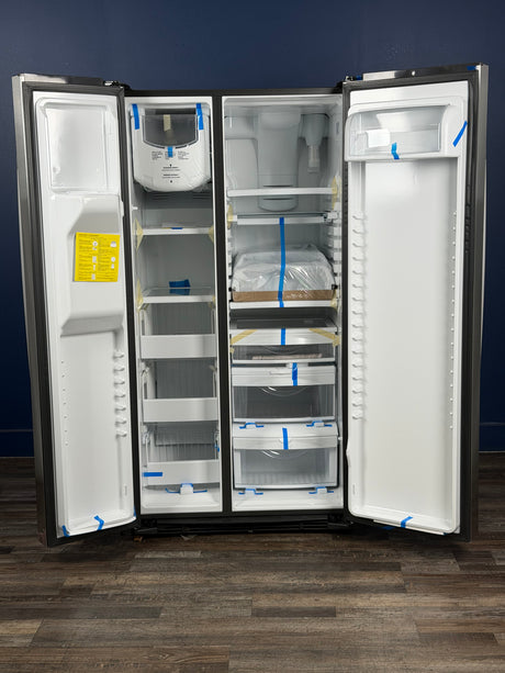 GE Profile - Profile 25.3 cu. ft. Side by Side Refrigerator in Fingerprint Resistant Stainless Steel, ENERGY STAR