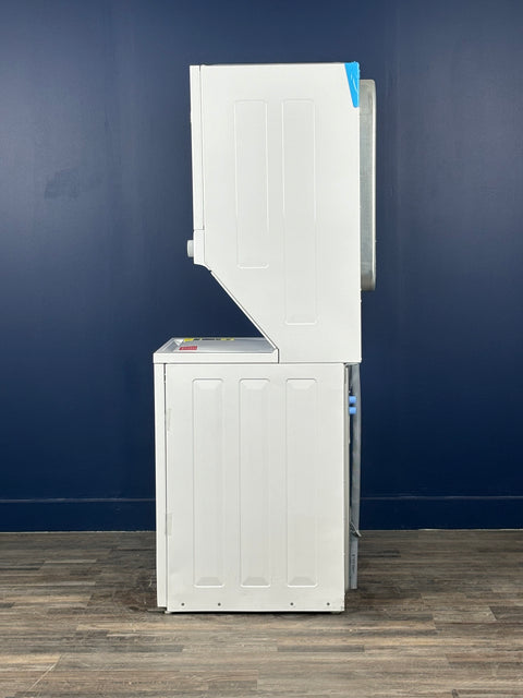 Frigidaire - 3.9 cu. ft. Washer and 5.5 cu. ft. Electric Dryer Combo in White with Quick Wash & Dry Cycle and MaxFill Wash Cycle