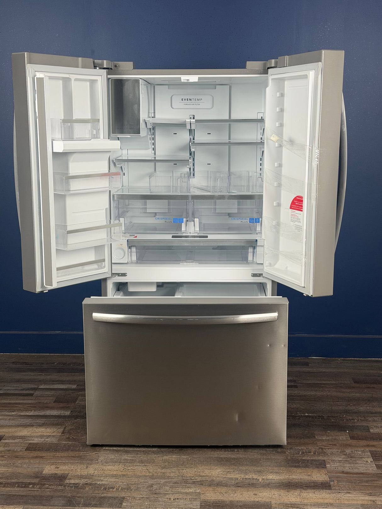 Frigidaire - Gallery 36 in. 23 cu. ft. Counter Depth French Door Refrigerator in Smudge-Proof Stainless Steel