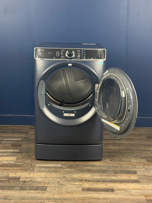 GE Profile - Profile 7.8 cu. ft. vented Gas Dryer in Sapphire Blue with Steam and Sanitize Cycle, ENERGY STAR
