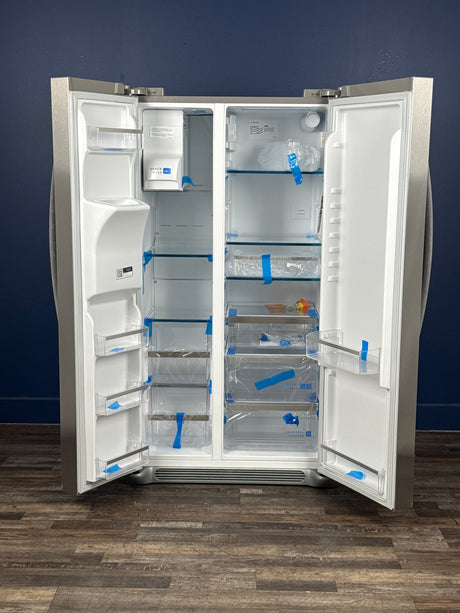 Frigidaire - Gallery 36 in. 22.3 cu. ft. Counter Depth Side-by-Side Refrigerator in Smudge-Proof Stainless Steel, ENERGY STAR