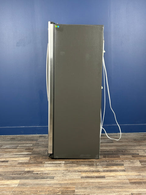 GE - 21.8 cu. ft. Side by Side Refrigerator in Fingerprint Resistant Stainless Steel, Counter Depth