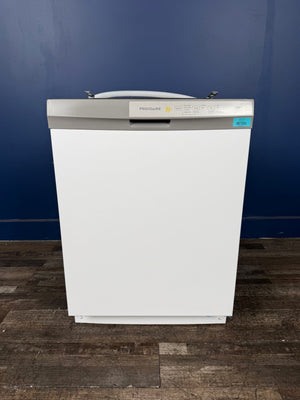 Frigidaire - 24 in Front Control Built-In Tall Tub Dishwasher in Stainless Steel with 4-cycles and DishSense Sensor Technology