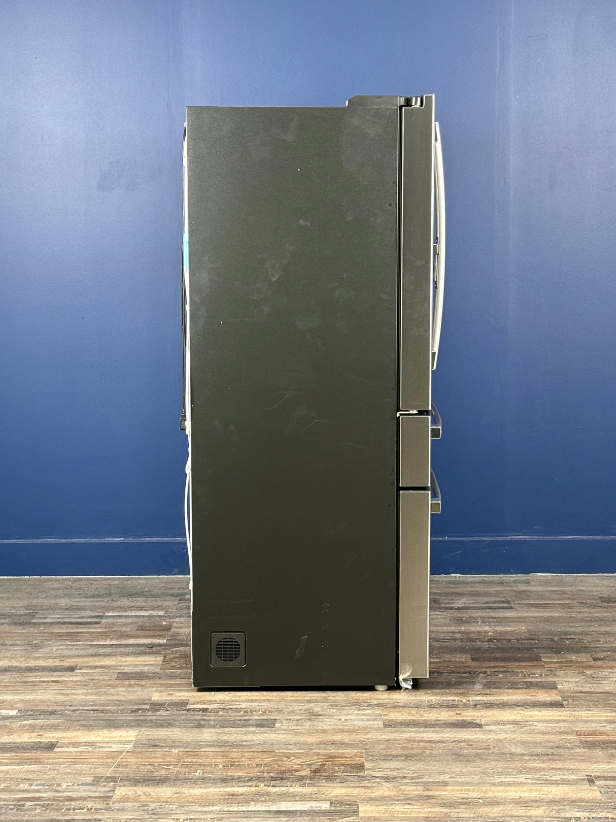 GE Profile - 36 in. 23.3 cu. ft. Smart Counter-Depth Fingerprint Resistant 4-Door French-Door Refrigerator with Door In Door