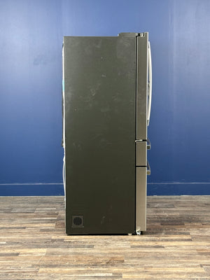 GE Profile - 36 in. 23.3 cu. ft. Smart Counter-Depth Fingerprint Resistant 4-Door French-Door Refrigerator with Door In Door