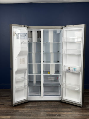 LG - 27 cu. ft. Side by Side Smart Refrigerator w/ Craft Ice, External Ice and Water Dispenser in PrintProof Stainless Steel