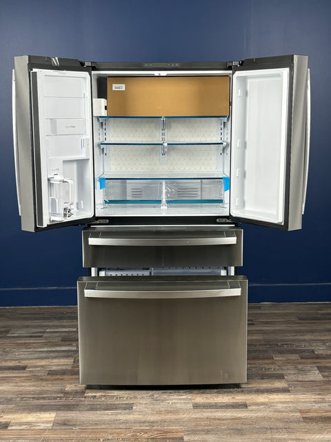 GE Profile - 36 in 23.2 cu. ft. Counter-Depth Fingerprint Resistant 4-Door French-Door Refrigerator w/ Dual-Dispense AutoFill Pitcher