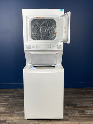 Frigidaire - 3.9 cu. ft. Washer and 5.6 cu. ft. Gas Dryer Combo in White with Quick Wash & Dry Cycle, MaxFill and Long Vent