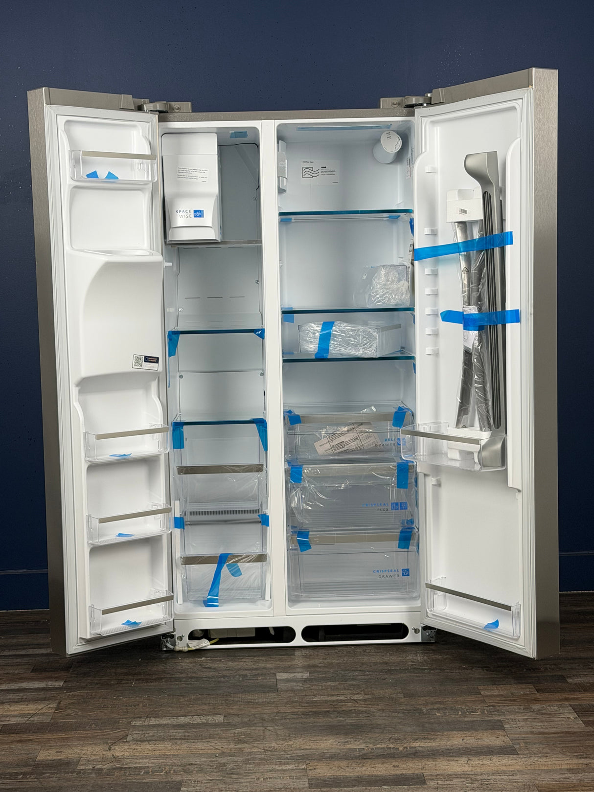 Frigidaire - Gallery 36 in. 22.3 cu. ft. Counter Depth Side-by-Side Refrigerator in Smudge-Proof Stainless Steel, ENERGY STAR