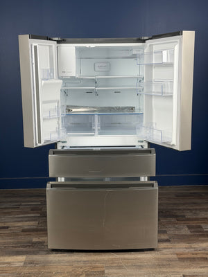 Frigidaire - 36 in. 26 cu. ft. Standard-Depth 4-Door French Door Refrigerator in Fingerprint-Resistant Stainless Steel Look