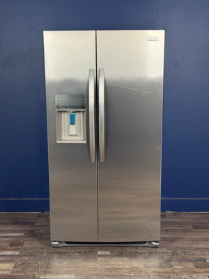 Frigidaire - Gallery 36 in. 22.3 cu. ft. Counter Depth Side-by-Side Refrigerator in Smudge-Proof Stainless Steel, ENERGY STAR