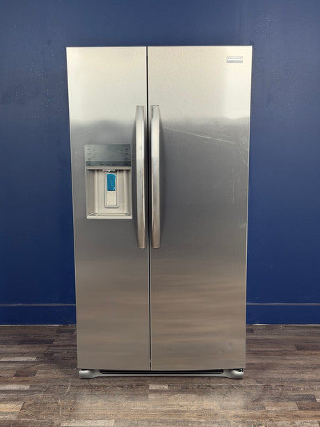 Frigidaire - Gallery 36 in. 22.3 cu. ft. Counter Depth Side-by-Side Refrigerator in Smudge-Proof Stainless Steel, ENERGY STAR