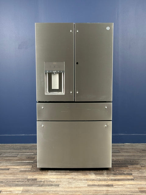 GE Profile - Profile 27.9 cu. ft. Smart 4-Door French Door Refrigerator with Door-in-Door in Fingerprint Resistant Stainless Steel