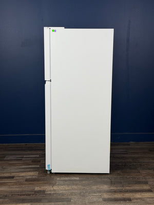 Frigidaire - 29.7 in. 19 cu. ft. Standard Depth Garage Ready Top Freezer Refrigerator in White w/ Humidity-Controlled Crisper Drawers