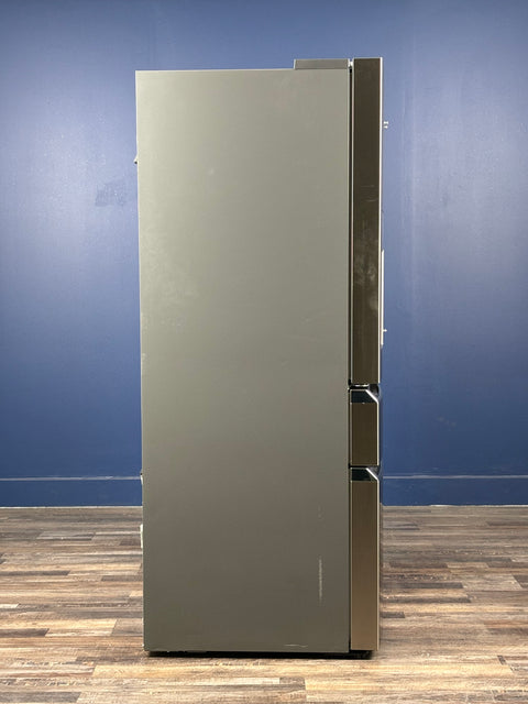 Frigidaire - Gallery 36 in. 22 cu. ft. Counter-Depth 4-Door French Door Refrigerator in Smudge-Proof Stainless Steel