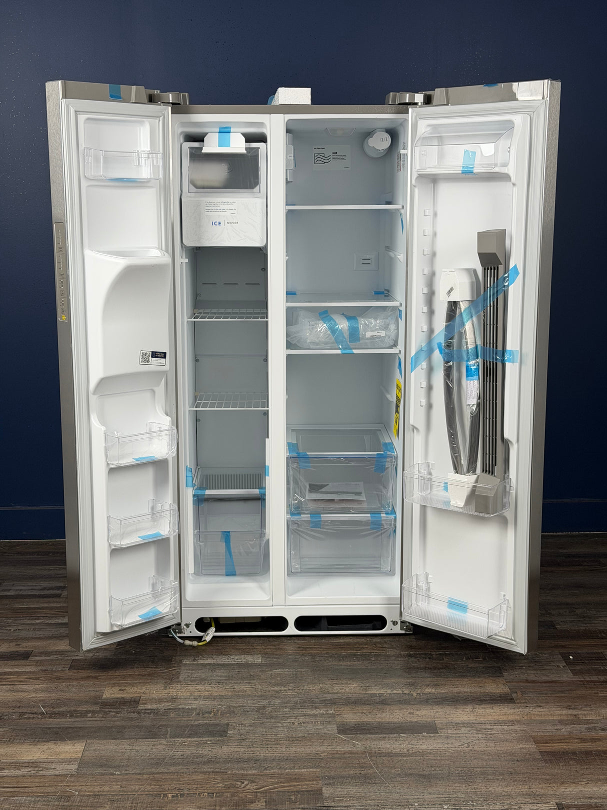 Frigidaire - 33 in. 22.3 cu. ft. Standard Depth Side by Side Refrigerator in Stainless Steel