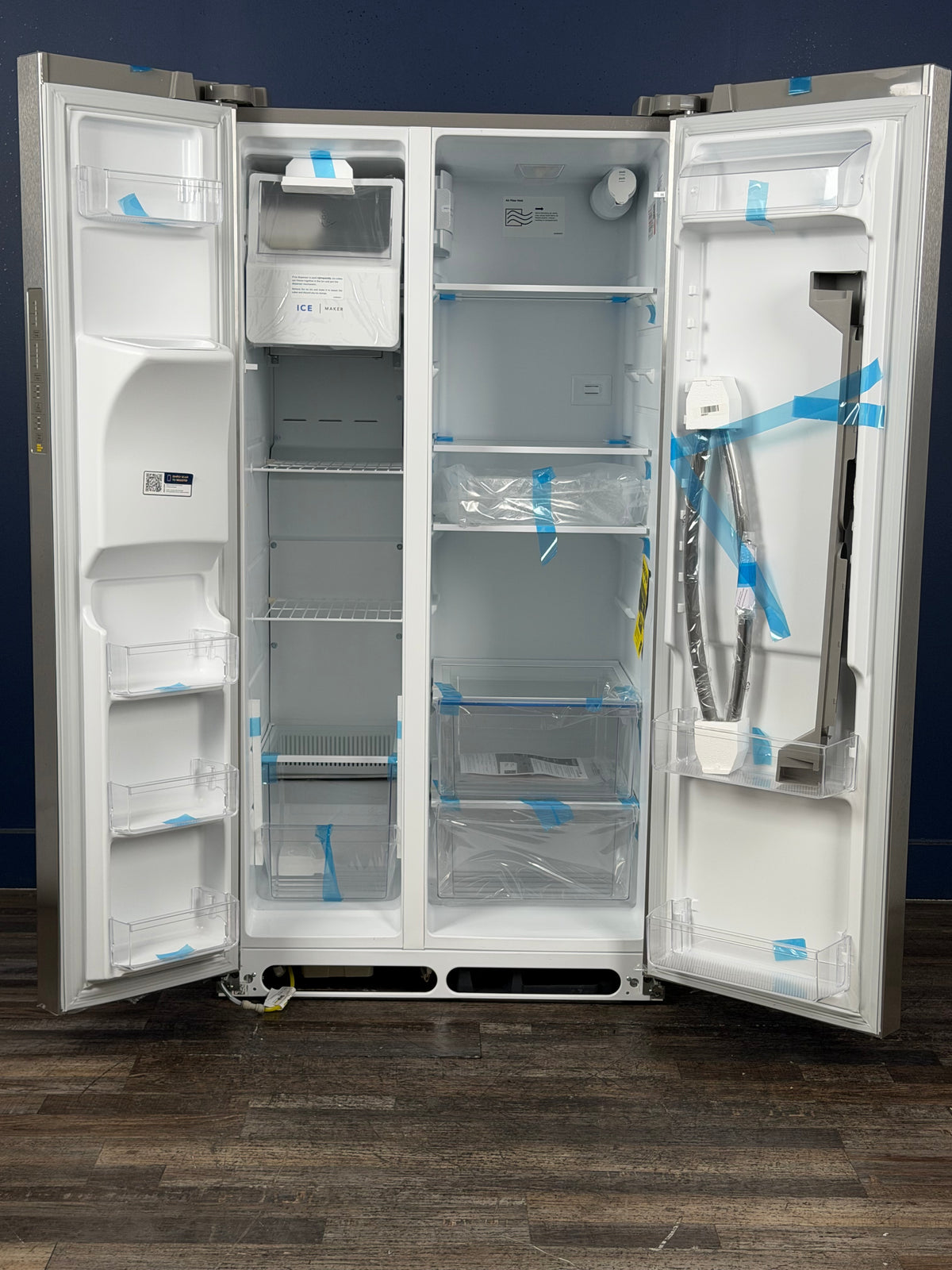 Frigidaire - 36 in. 26 cu. ft. Standard Depth Side by Side Refrigerator in Stainless Steel