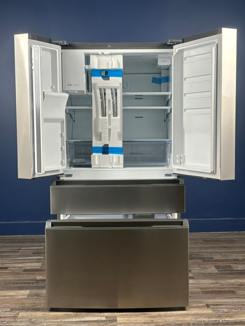 Frigidaire - 36 in. 26 cu. ft. Standard-Depth 4-Door French Door Refrigerator in Fingerprint-Resistant Stainless Steel Look