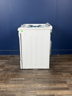 Frigidaire - 30 in. 5 Burners Slide in Front Control Gas Range with Steam Clean in White