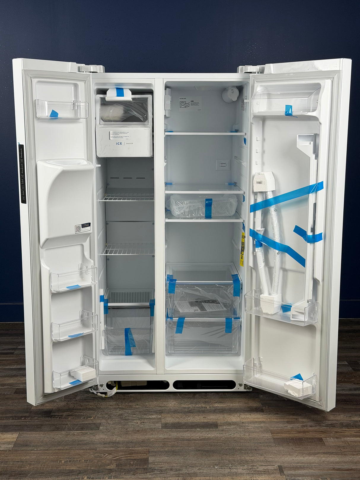 Frigidaire - 36 in. 26 cu. ft. Standard Depth Side by Side Refrigerator in White