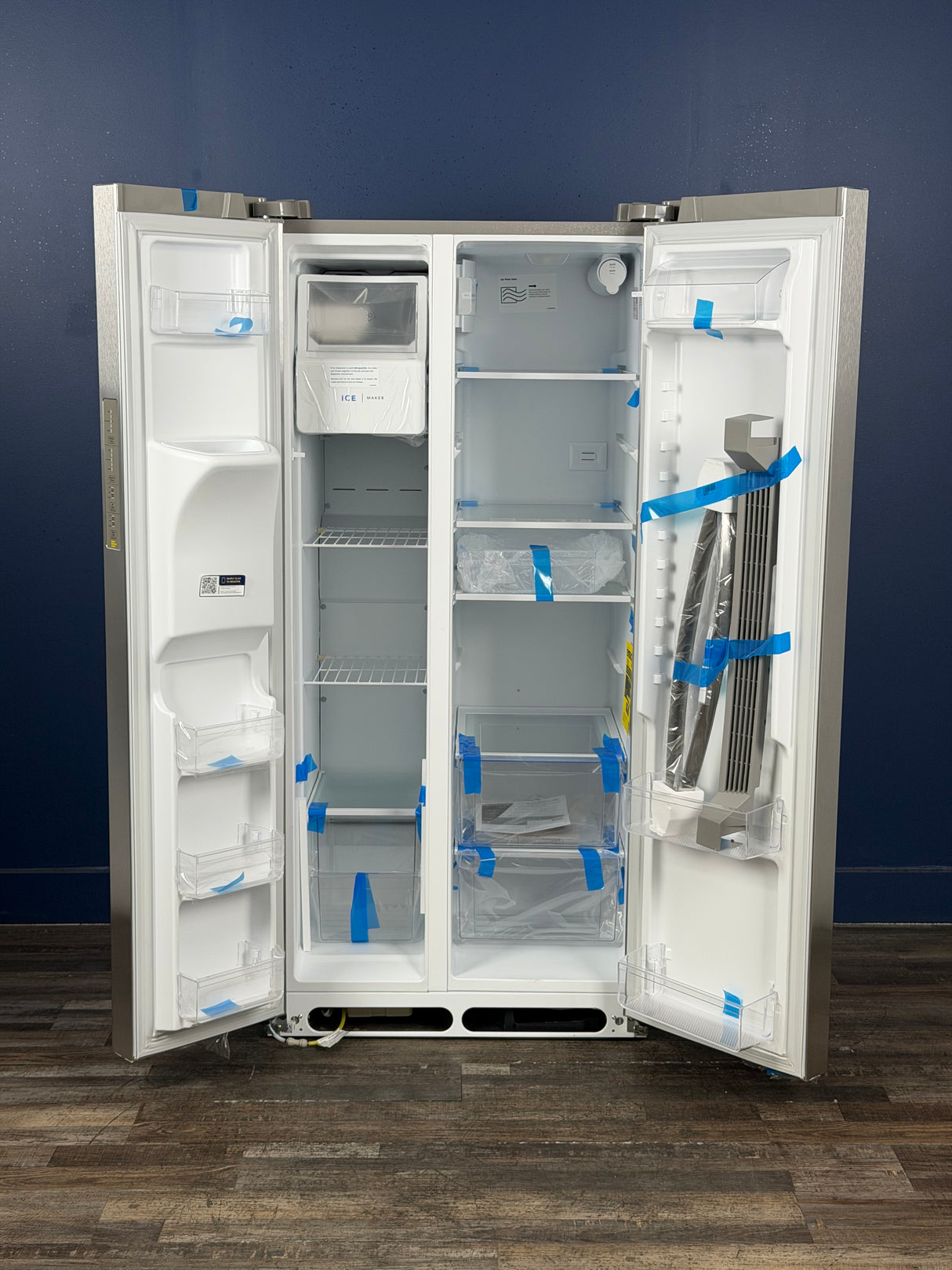 Frigidaire - 33 in. 22.3 cu. ft. Standard Depth Side by Side Refrigerator in Stainless Steel